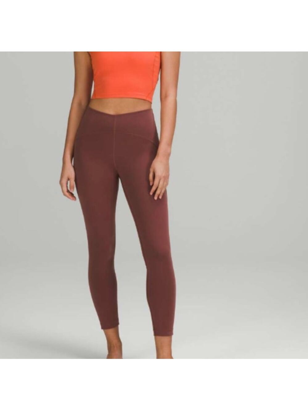 Lululemon Instill High Rise Tight 25 " Size 2 Burgundy Yoga Leggings